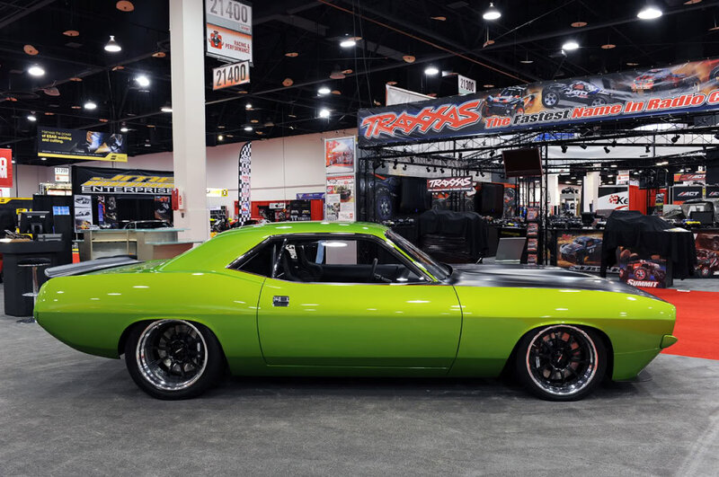 Lime Green Muscle Car — Lime Green, Neutral