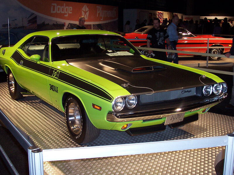 Lime Green Muscle Car — Lime Green, Showroom