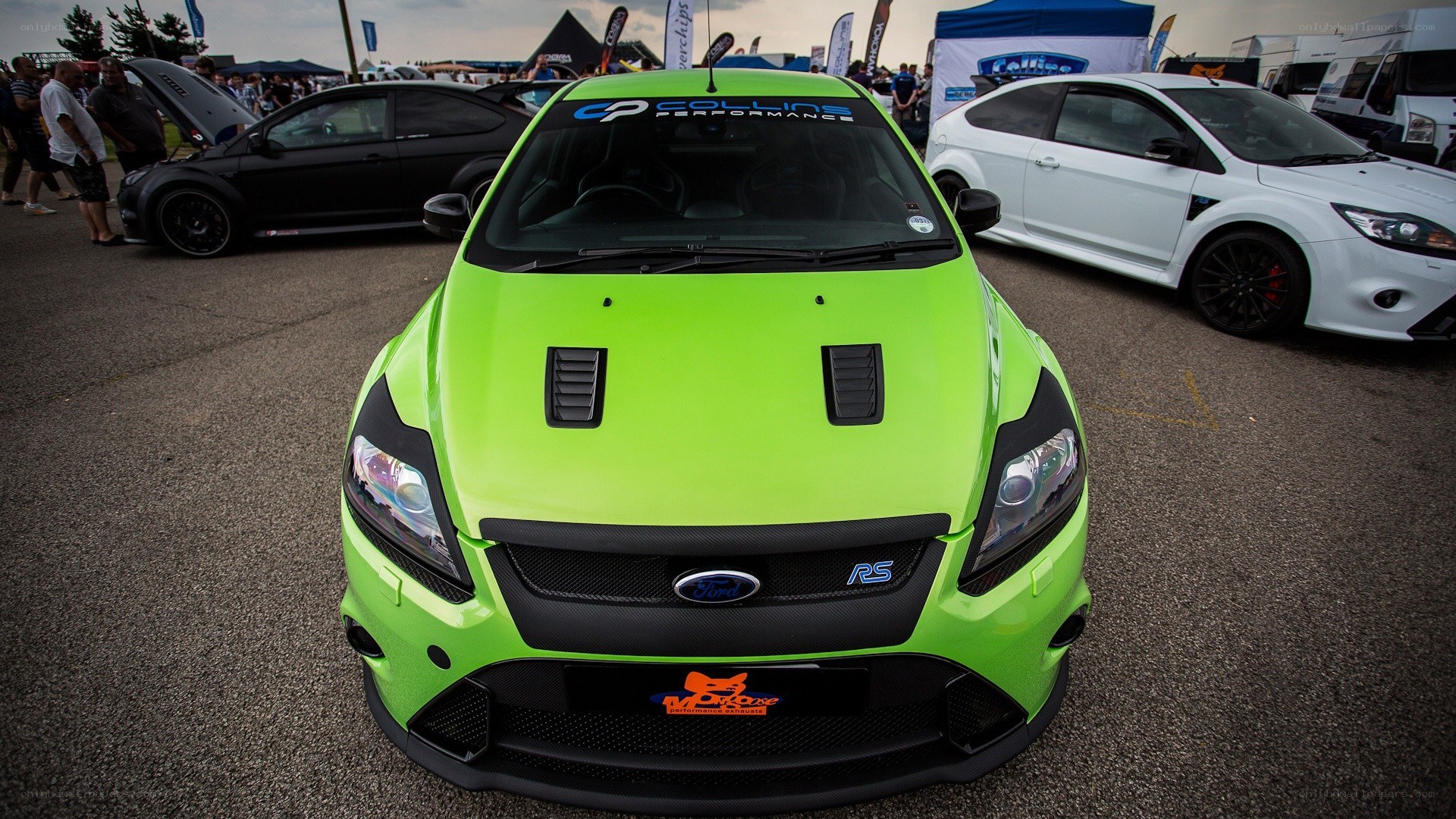 lime green performance car