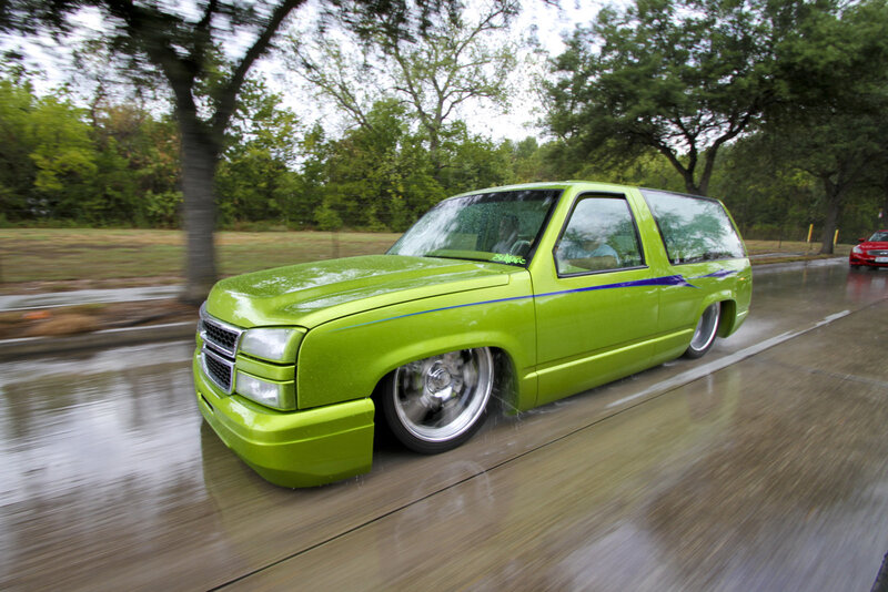 Lime Green Pickup Truck