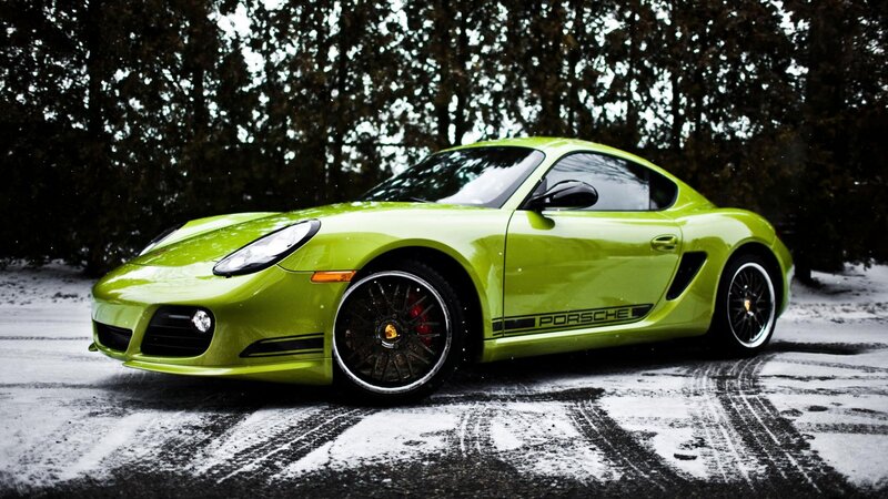 Lime Green Porsche Car