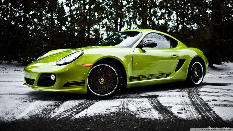 Lime Green Porsche Cayman — Lime Green