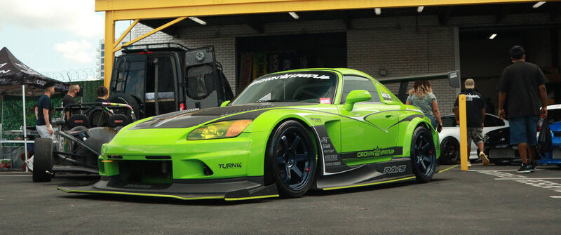 Lime Green Race Car — Active