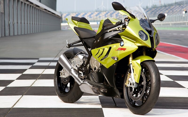 Lime Green Sport Motorcycle — Lime Green