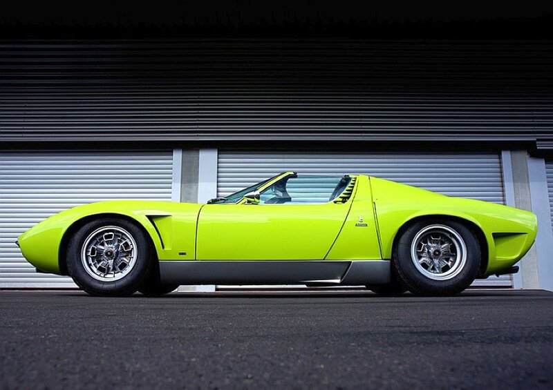 lime green sports car