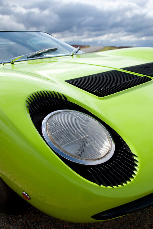 lime green sports car