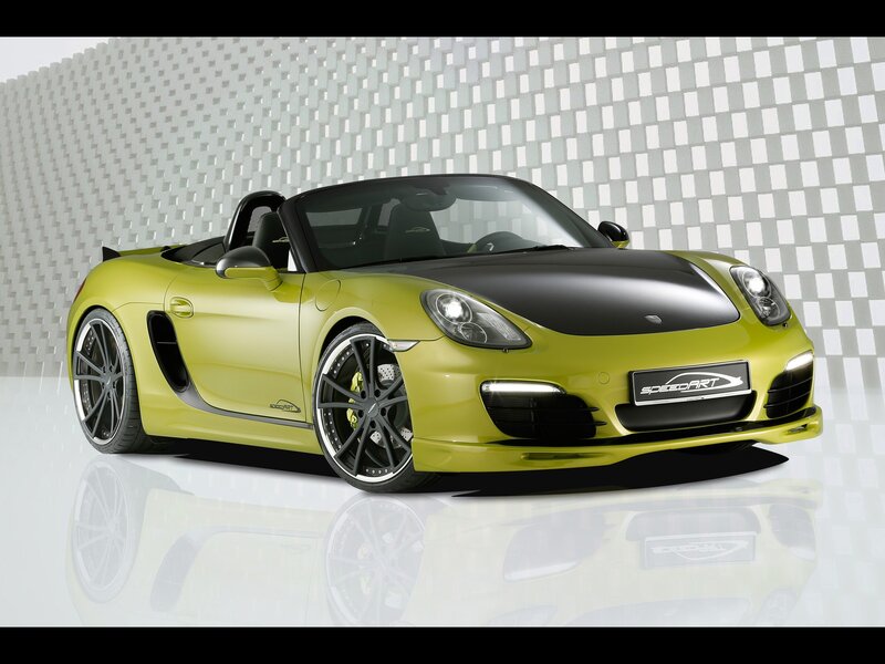 lime green sports car