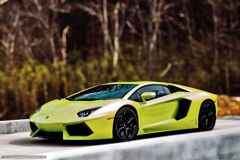 Lime Green Sports Car — Lime Green, Dramatic, Photograph, Road