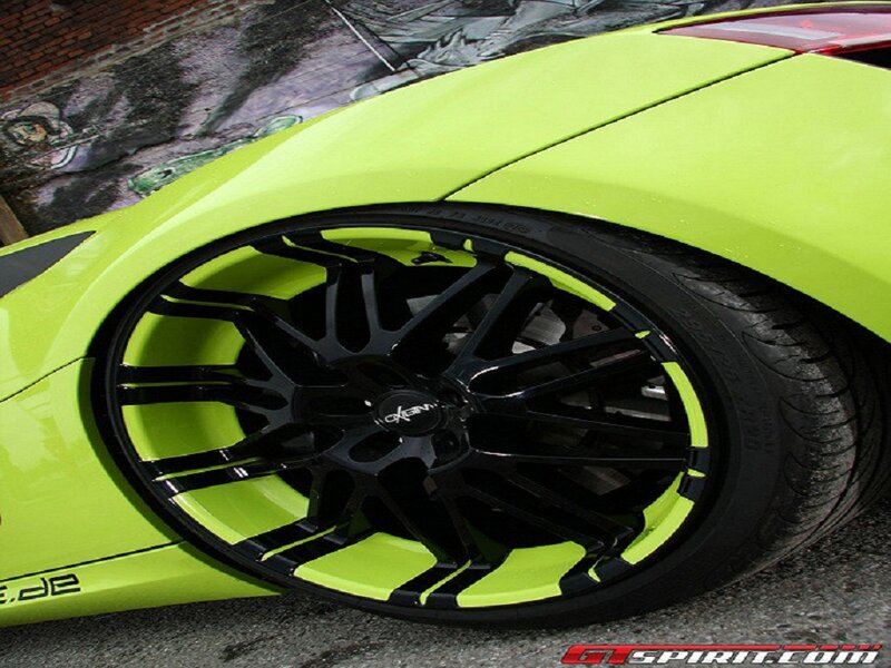 Lime Green Sports Car — Lime Green, Dynamic, Photograph
