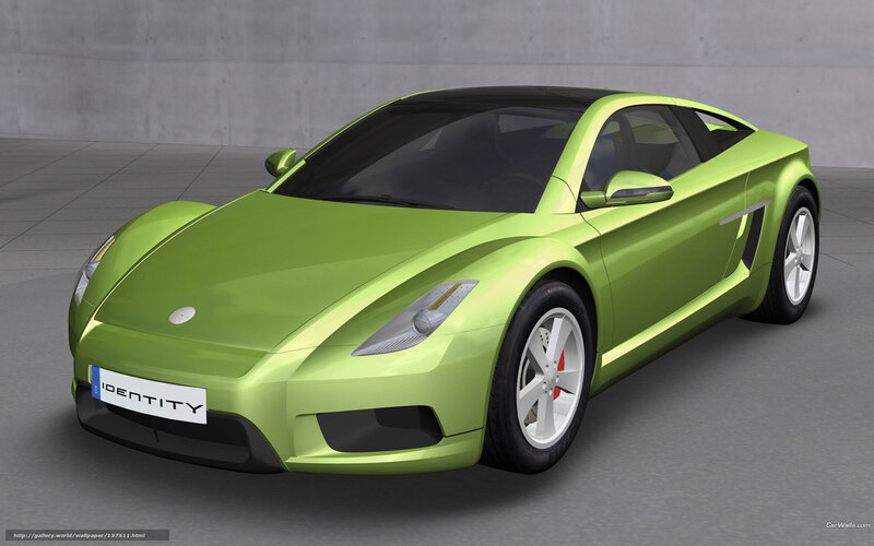 Lime Green Sports Car — Lime Green, Neutral, 3d Render