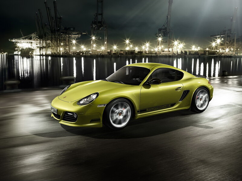Lime Green Sports Car — Yellow, Dramatic