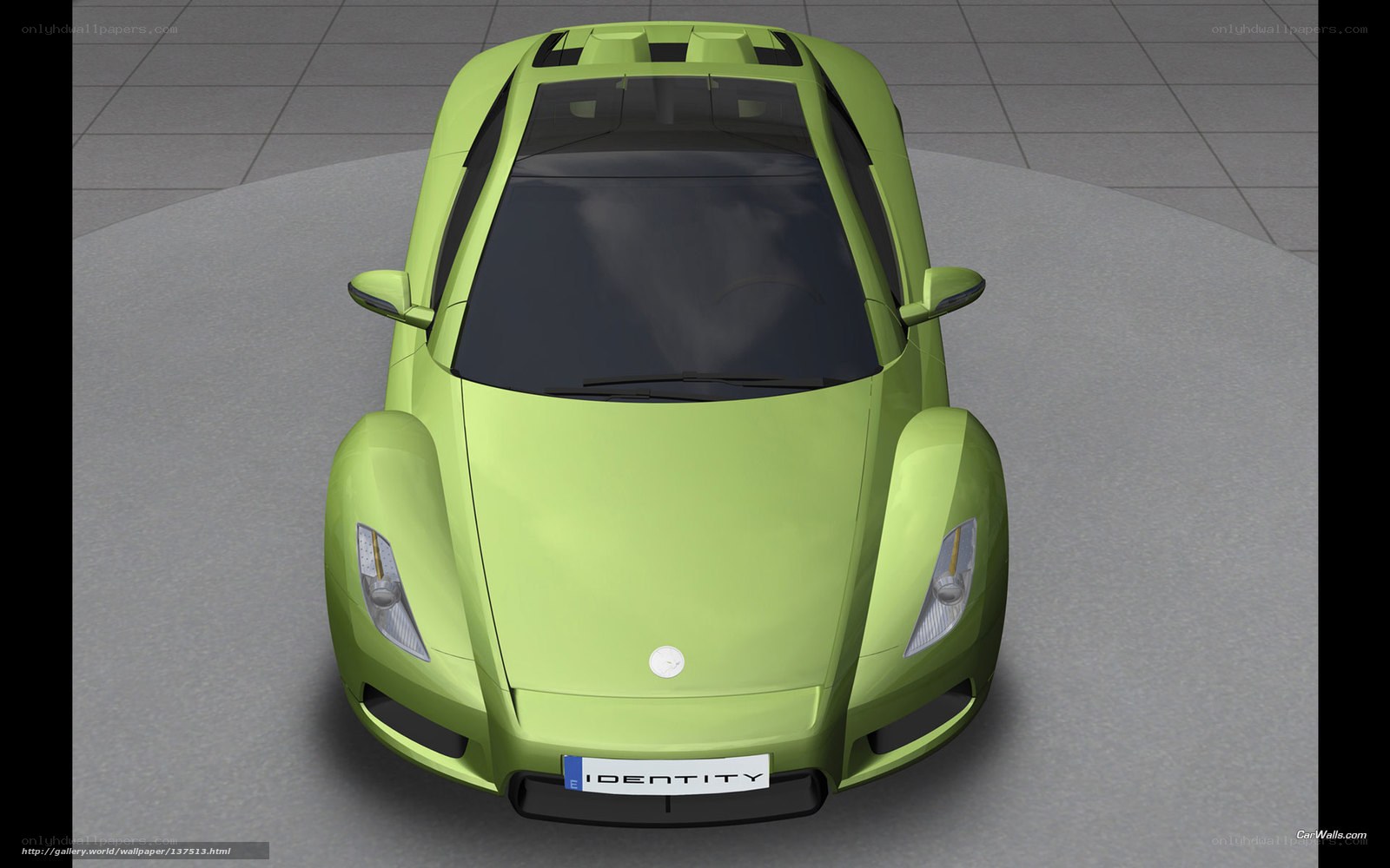 lime green sports car