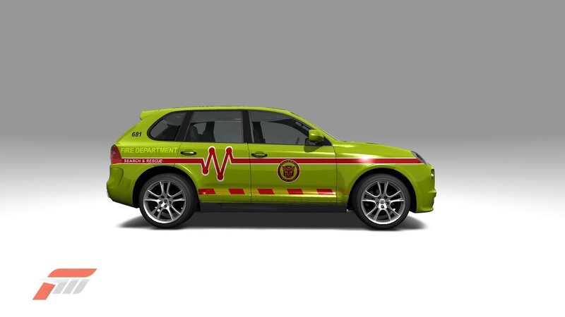 Lime Green SUV