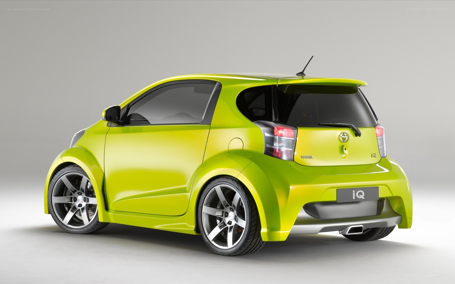 Lime green Toyota iQ concept