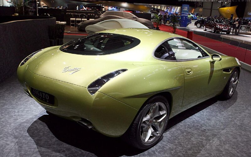 Lime-green Zagato Car