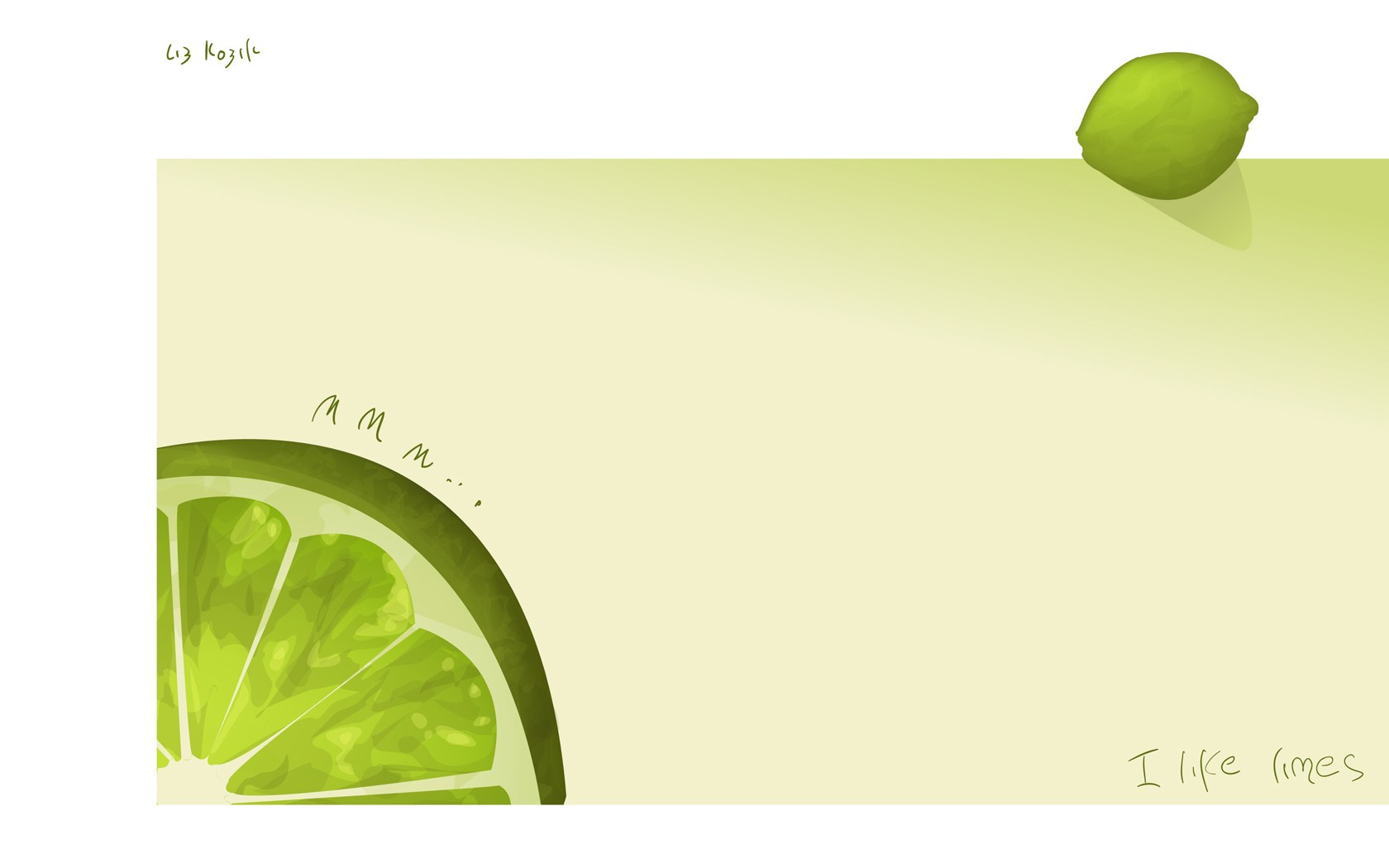 lime slice illustration
