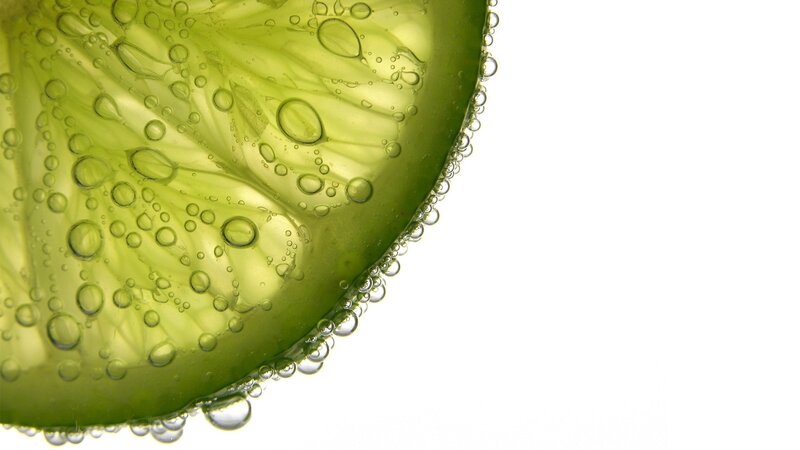 Lime Slice in Liquid