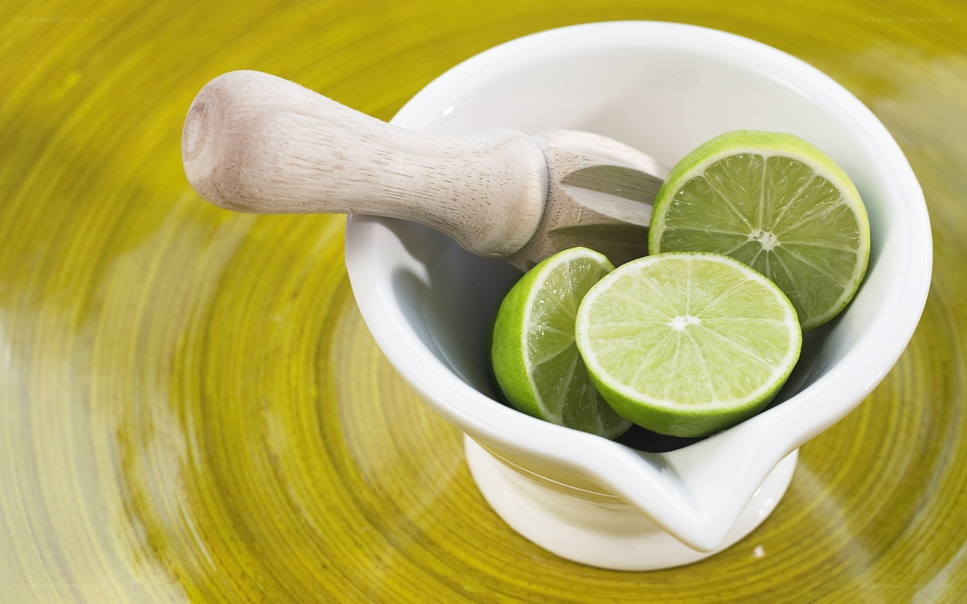 Limes in a mortar