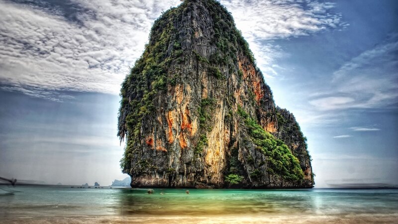 Limestone Karst Island — Green, Dramatic