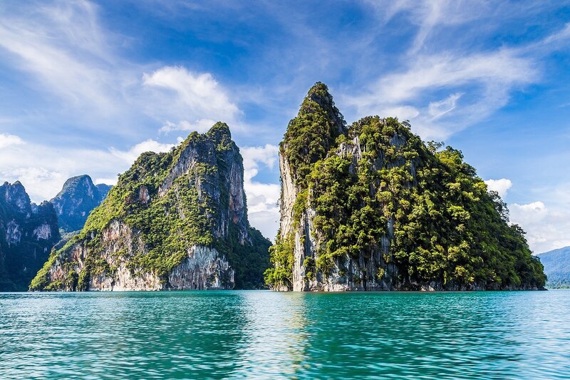 Limestone Karst Islands — Blue, Serene, Afternoon