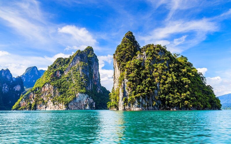 Limestone Karst Islands — Blue, Serene