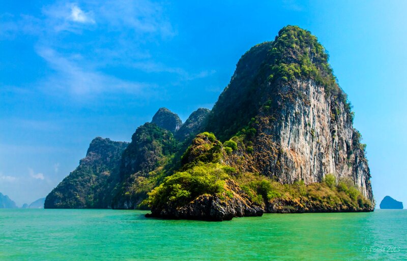 Limestone Karst Islands — Blue