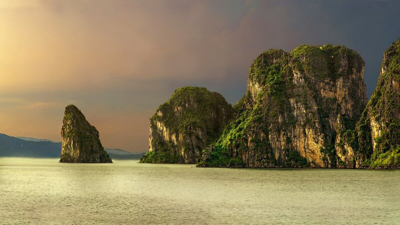 Limestone Karst Islands — Green