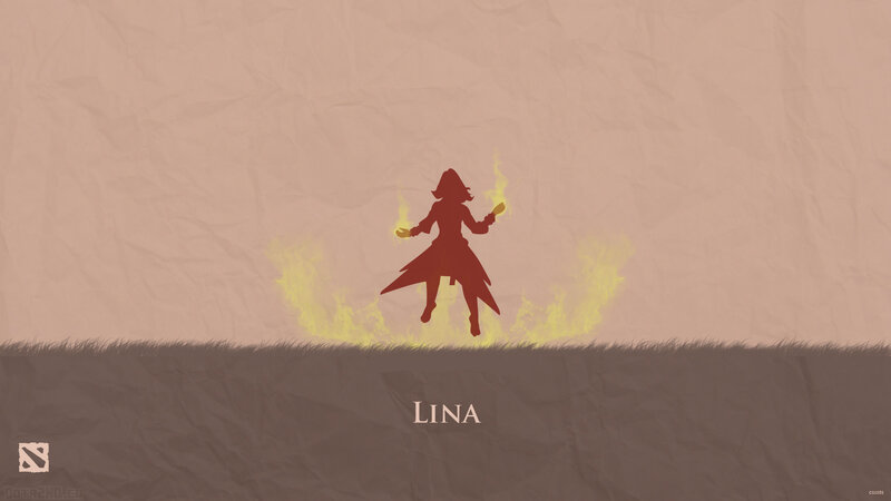 Lina silhouette wallpaper