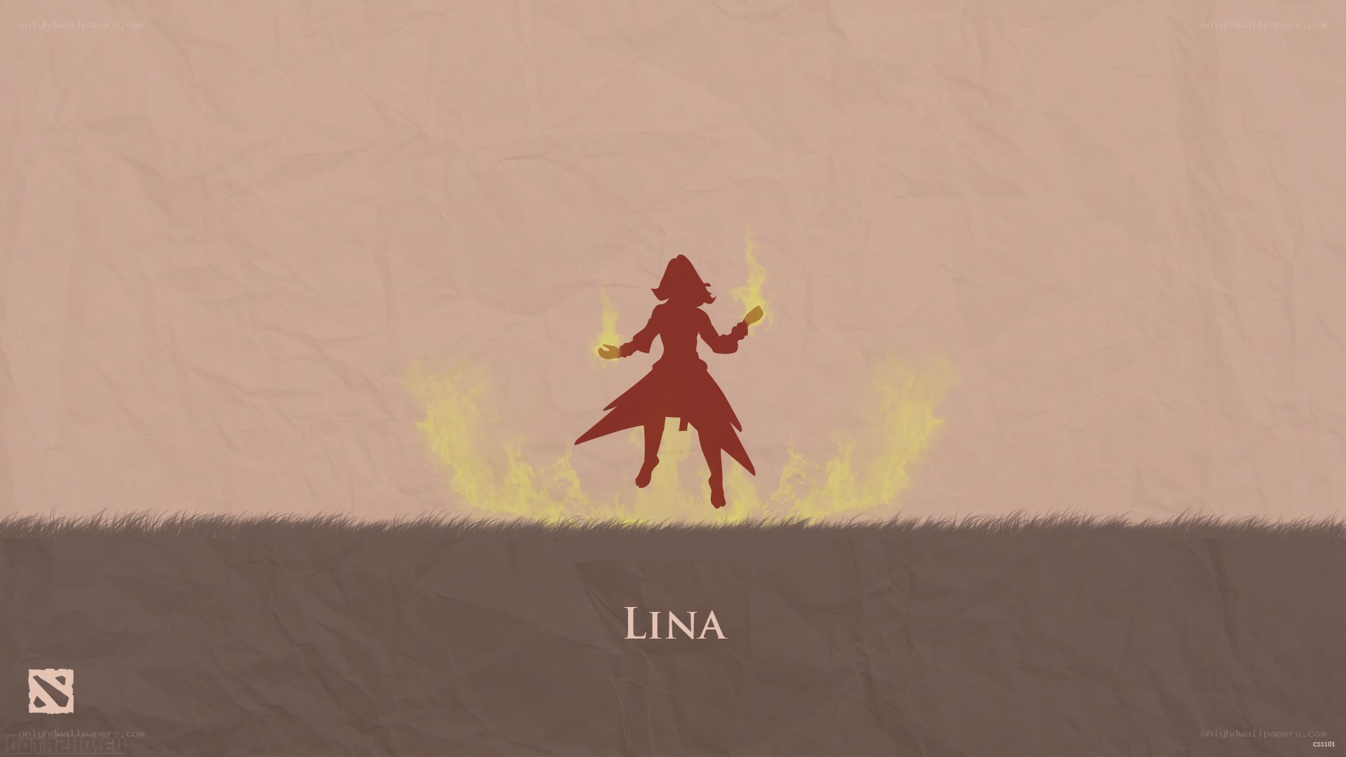 Lina silhouette wallpaper