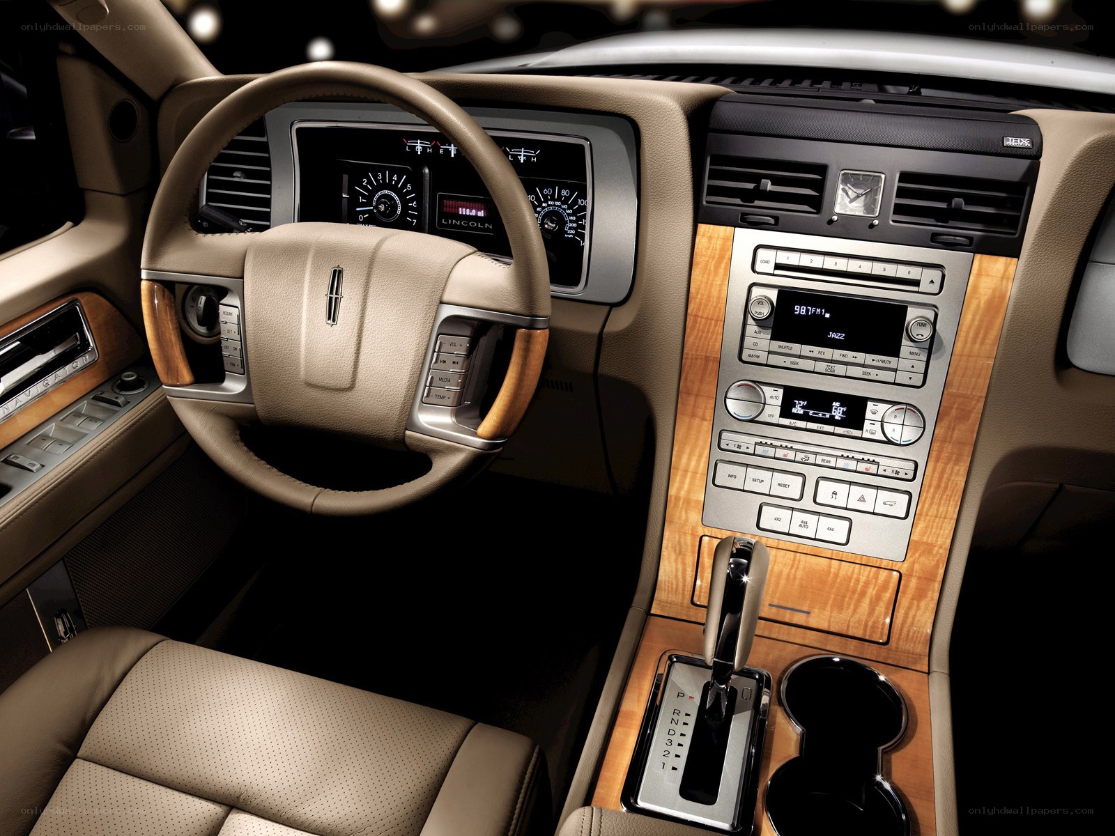 Lincoln car interior dashboard