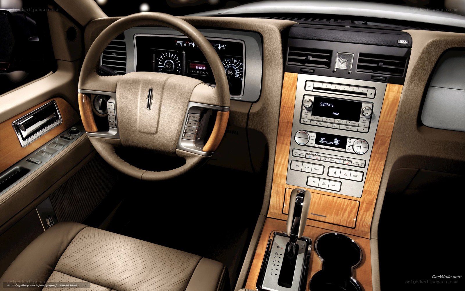 Lincoln car interior dashboard