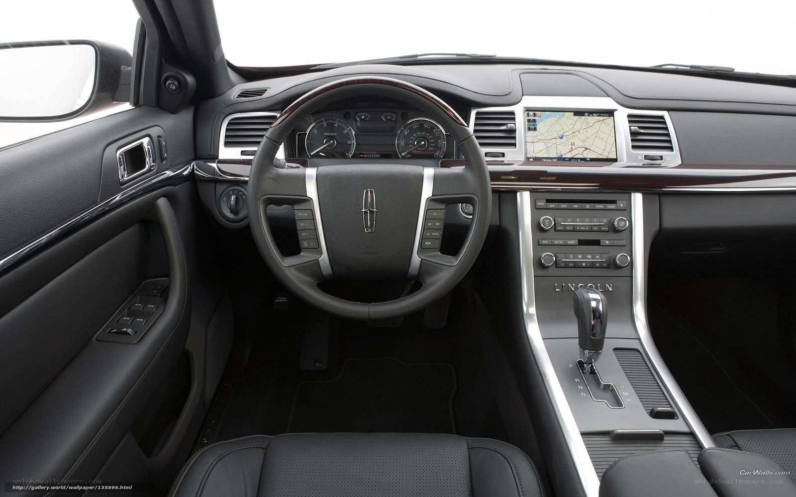 Lincoln car interior dashboard