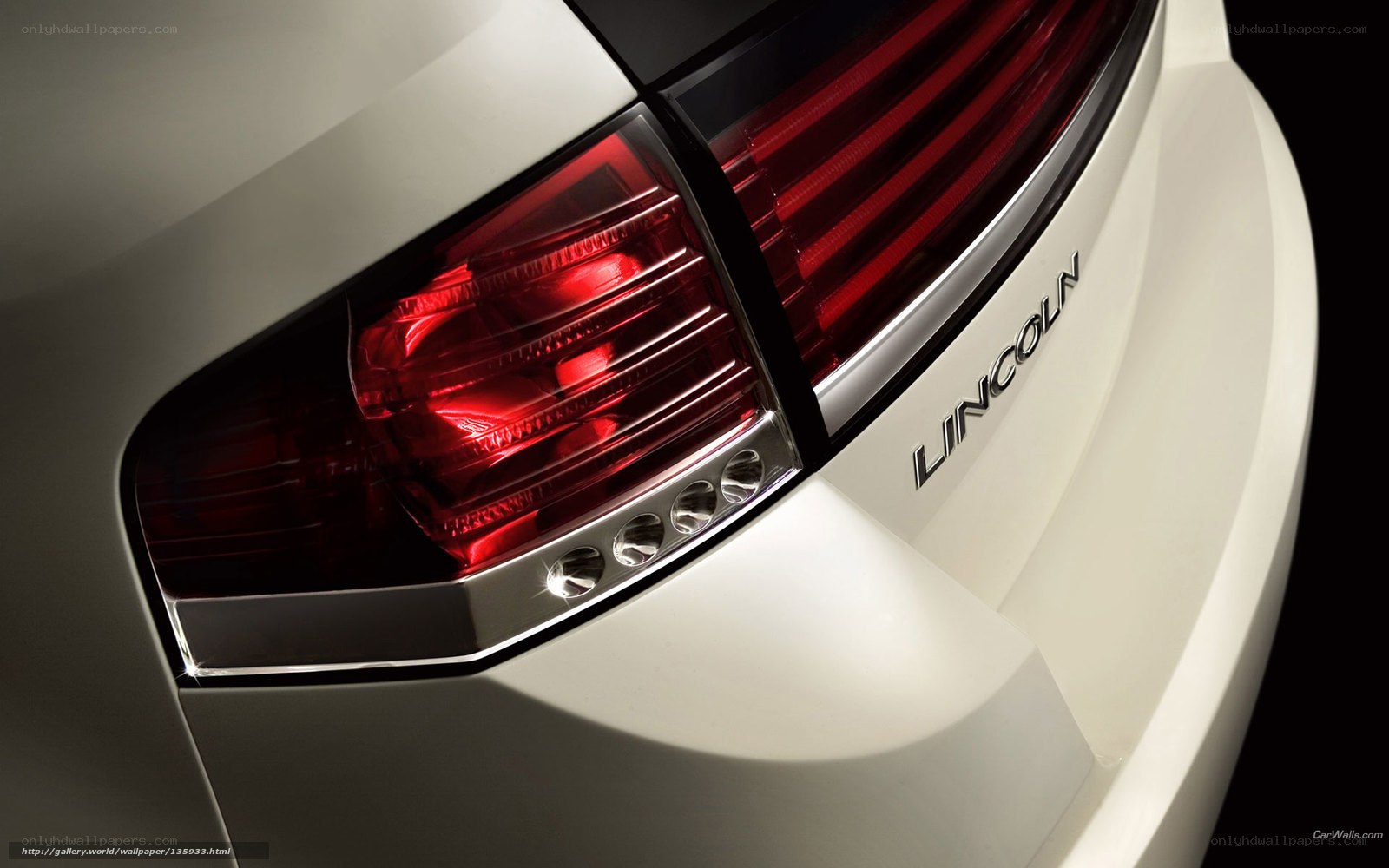 Lincoln car taillight detail