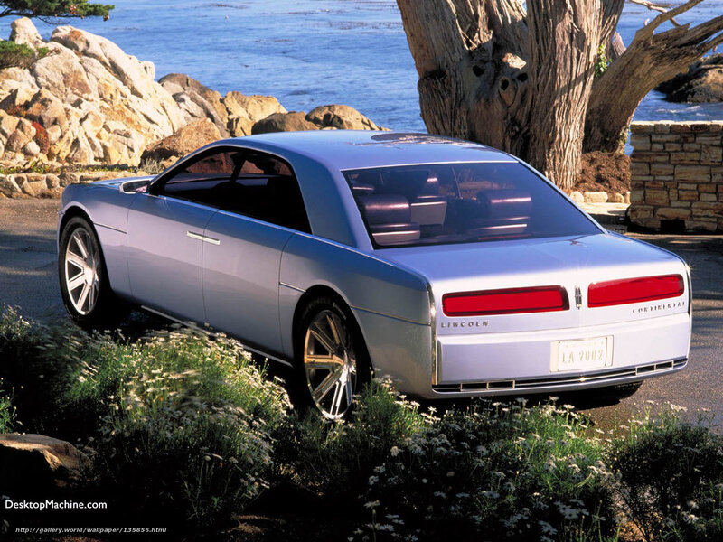 Lincoln concept car by the sea