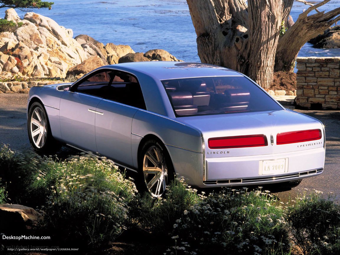 Lincoln concept car by the sea
