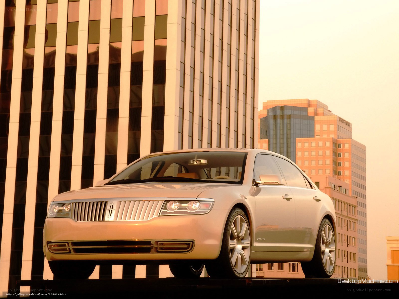 Lincoln concept car in city