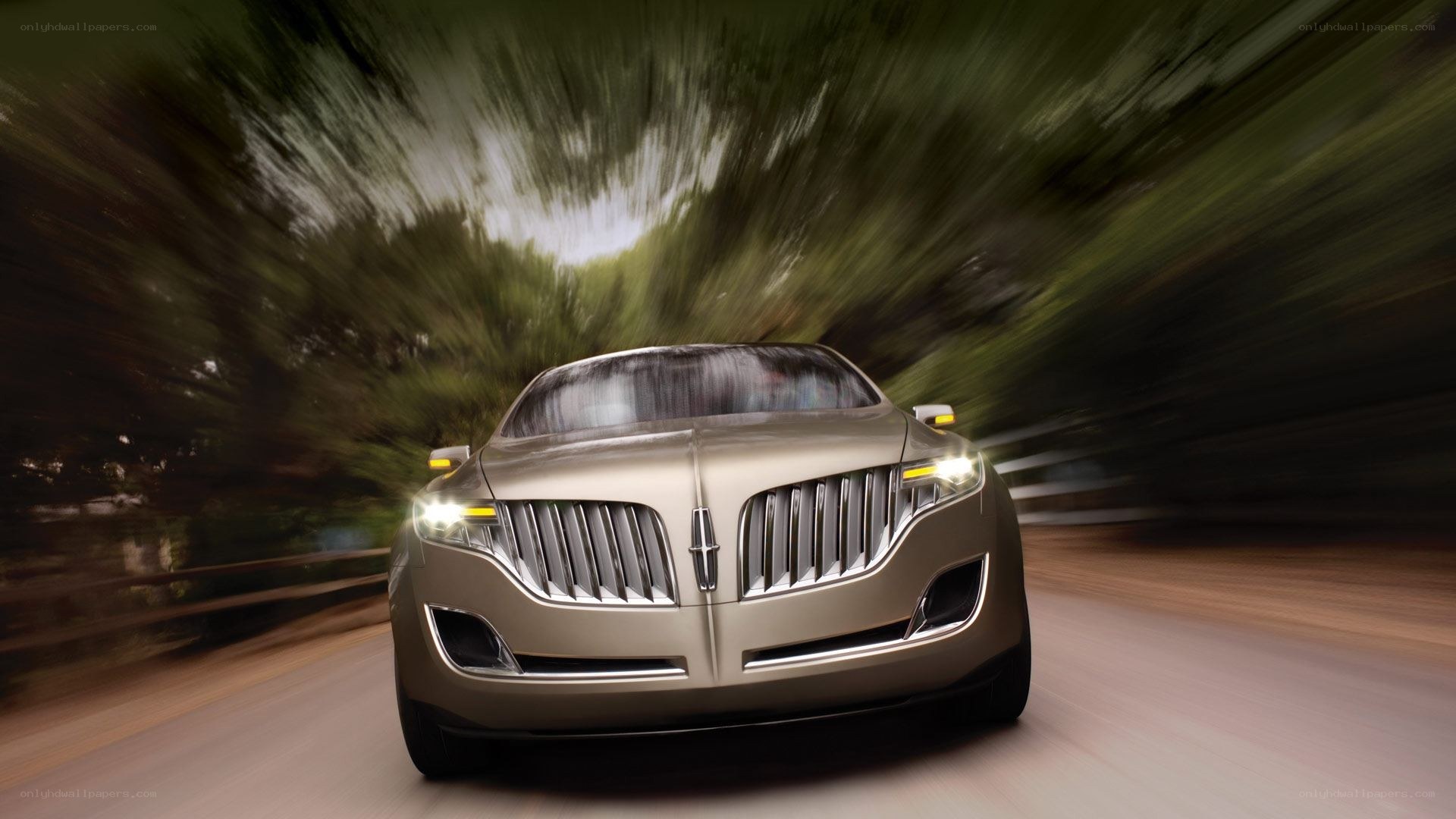Lincoln concept car in motion