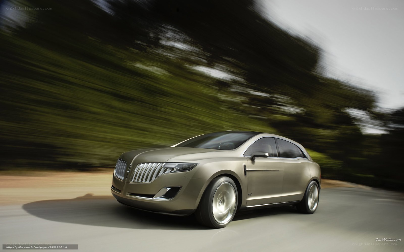 Lincoln concept car in motion
