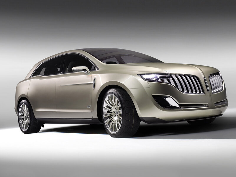 Lincoln Concept Car — Silver, Dramatic, Photograph, Grille, Wheels