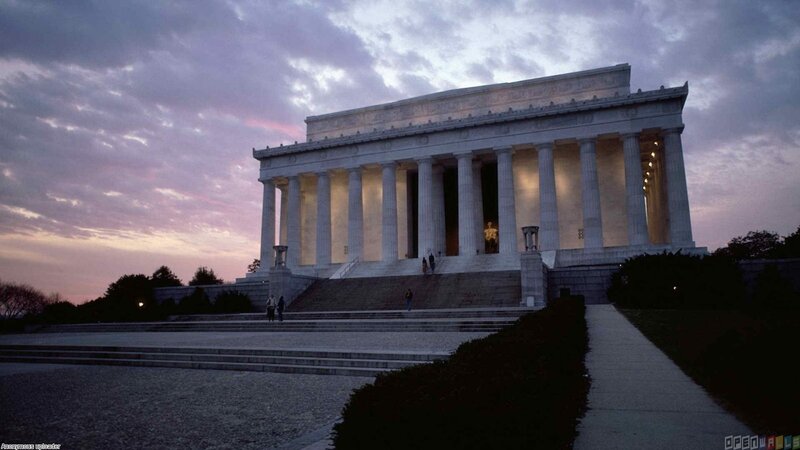 Lincoln Memorial at Dusk — Purple