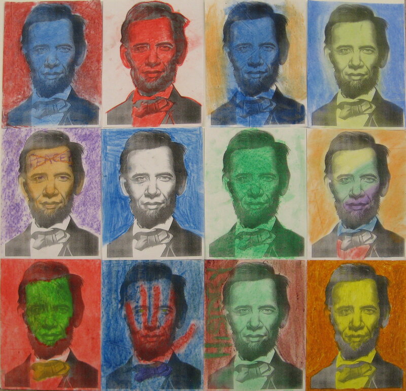 Lincoln portraits in color