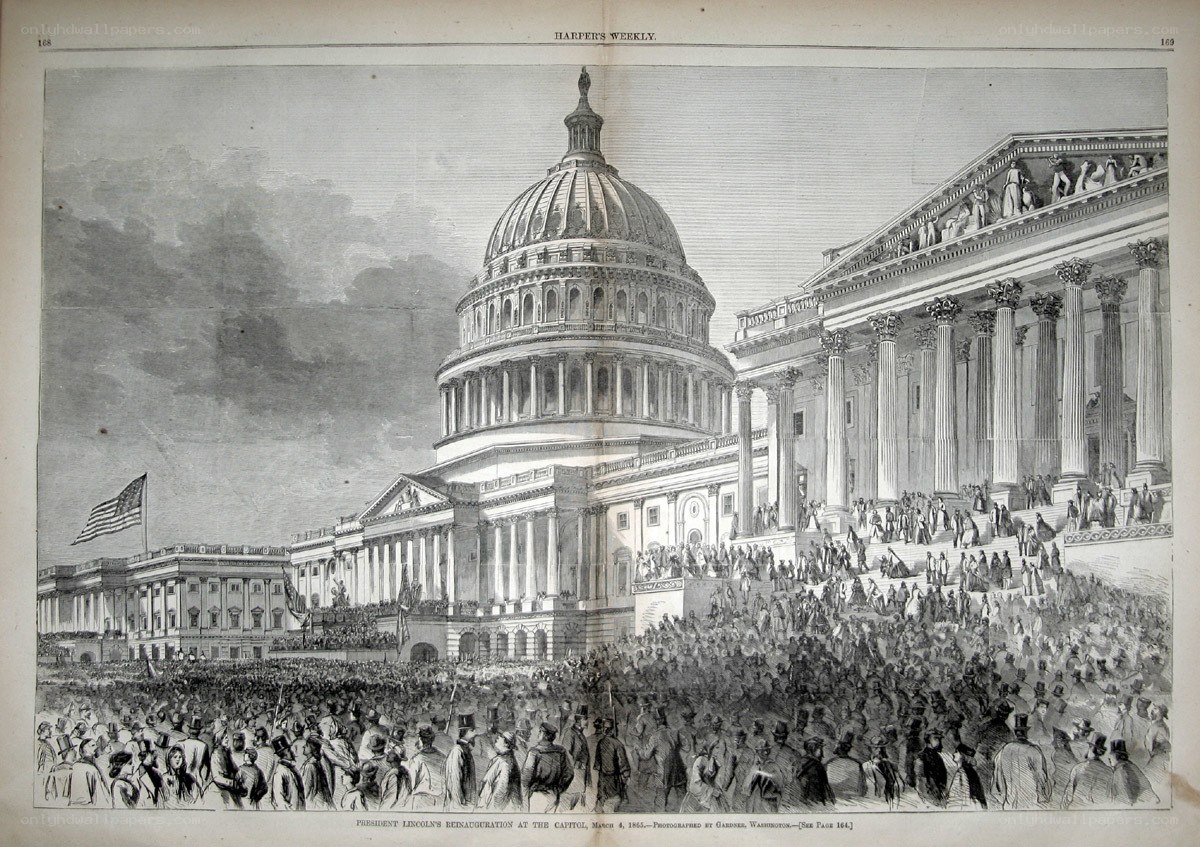 Lincoln's inauguration at the Capitol