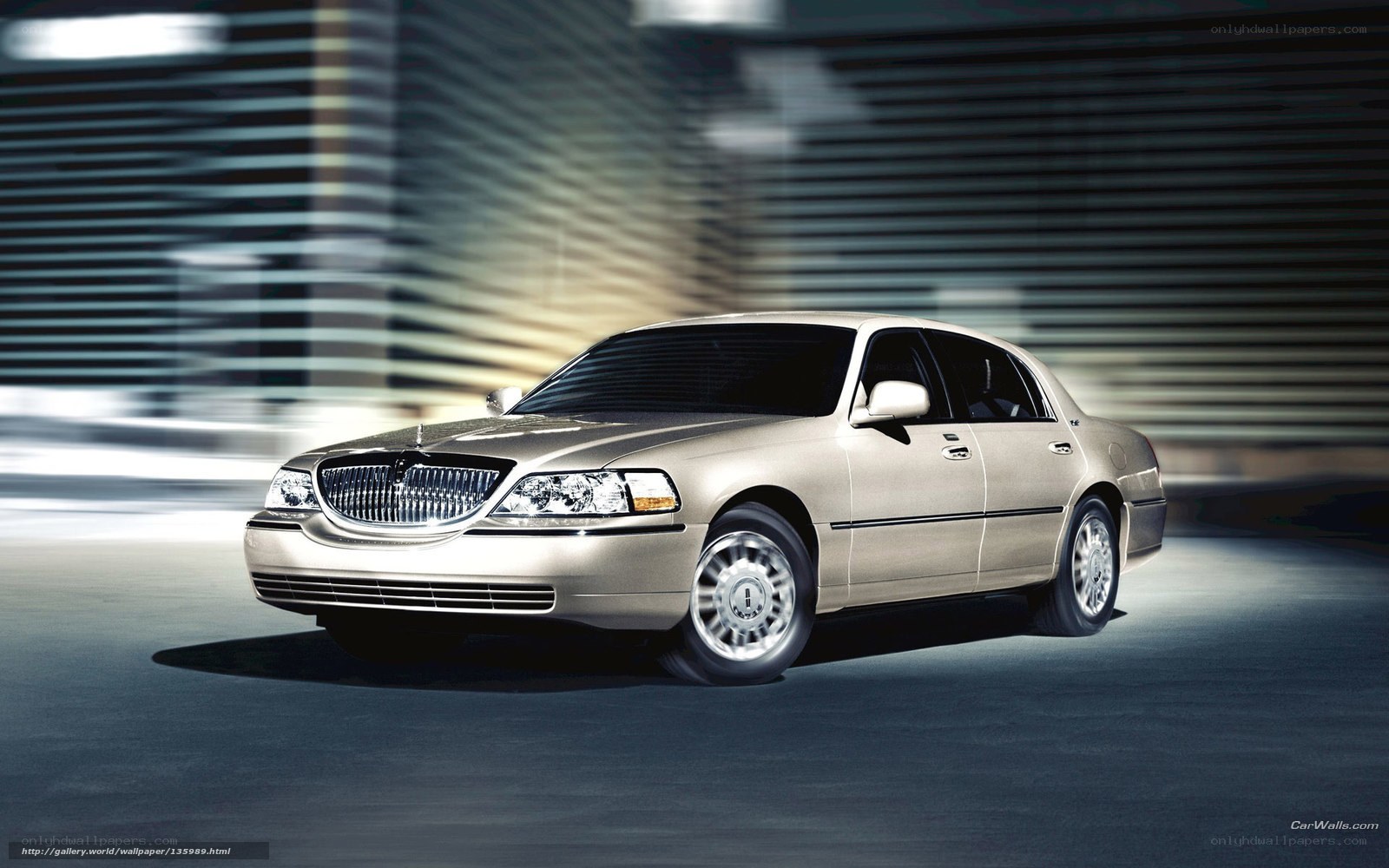 Lincoln Town Car in motion