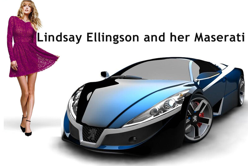 Lindsay Ellingson and Car