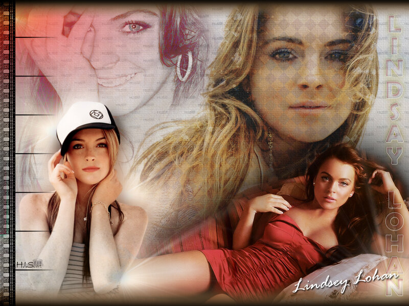 Lindsay Lohan collage artwork