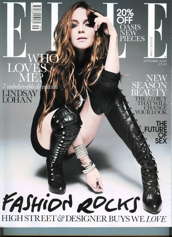 Lindsay Lohan on Elle cover