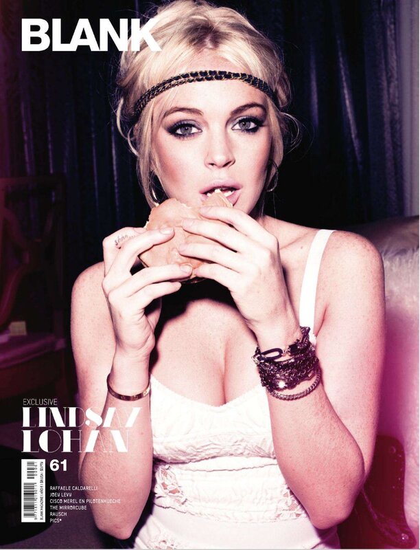 Lindsay Lohan on magazine cover