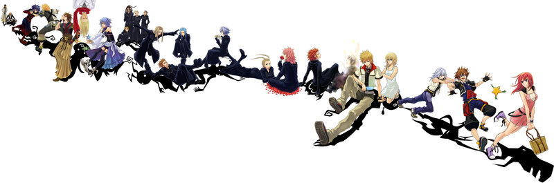 Line of Animated Characters