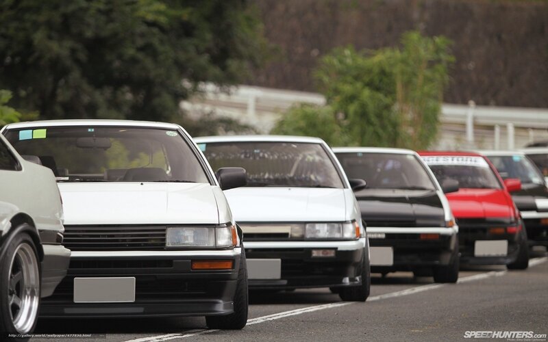 line of classic cars