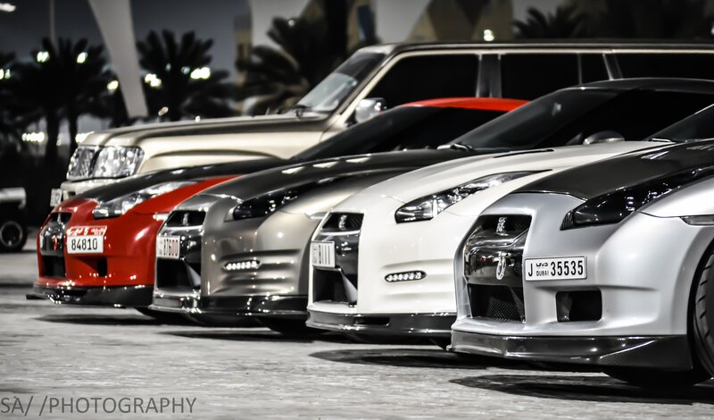Line of Sports Cars — Silver